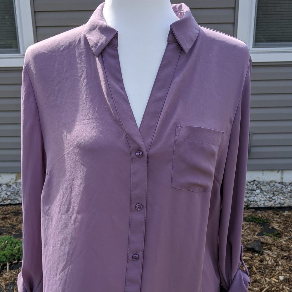 Sheer Button Up Blouse